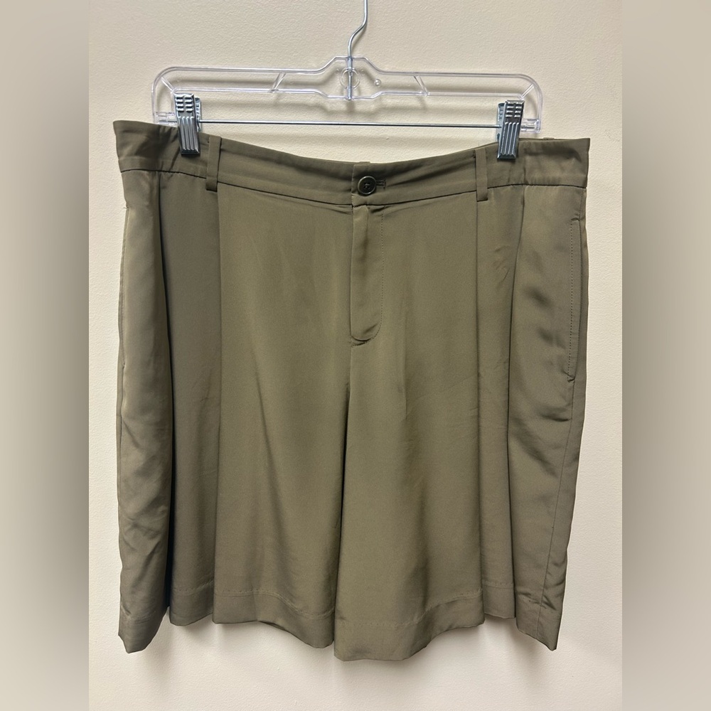 Green Label Ralph Lauren Army Green Classic Flowy Pocket Shorts Sz 12 Large